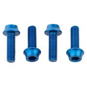 Wolf Tooth Water Bottle Cage Bolts 4 pcs 4 Pieces Blue  click to zoom image