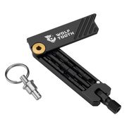 Wolf Tooth 6-Bit Hex Wrench Multi Tool with Keyring / One Size  Gold  click to zoom image