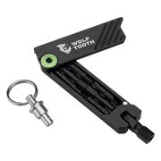 Wolf Tooth 6-Bit Hex Wrench Multi Tool with Keyring / One Size  Green  click to zoom image