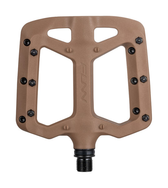 Funn Funn Taipan MTB Flat Pedals Glass Fibre Reinforced Plastic Brown click to zoom image