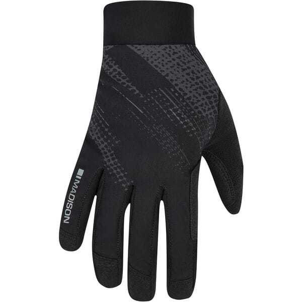 Madison Flux Waterproof Trail Gloves, black perforated bolts click to zoom image