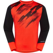 Madison Flux Men's Long Sleeve Trail Jersey , magma red / black