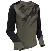 Madison Flux Women's Long Sleeve Trail Jersey, midnight green / black click to zoom image