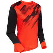 Madison Flux Women's Long Sleeve Trail Jersey, magma red / black click to zoom image