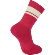 Madison Roam Isoler Crew Sock, magenta pink click to zoom image