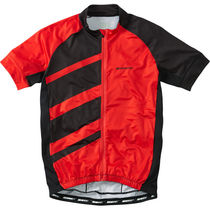 Madison Sportive Race men's short sleeve jersey, flame red / black