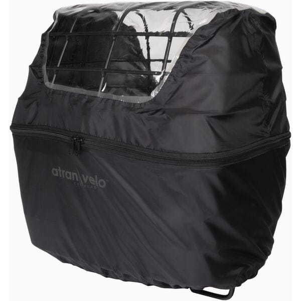 AtranVelo RAINY DUO COVER Basket Rain Cover, With Window click to zoom image